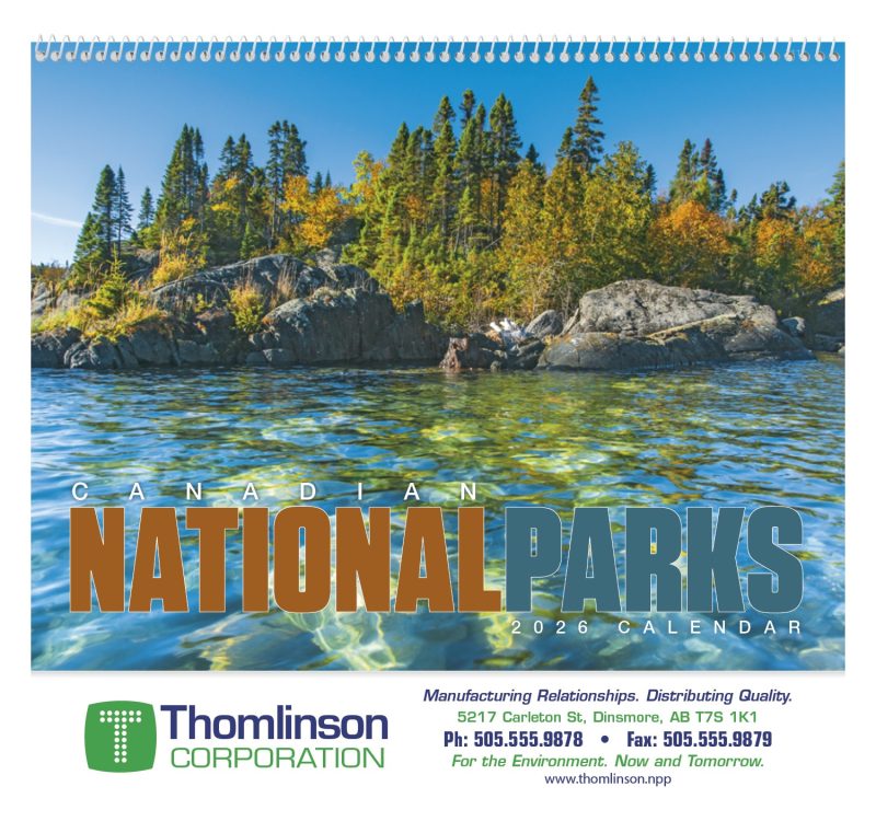 Custom Good Value™ Canadian National Parks - Spiral Calendar - 2