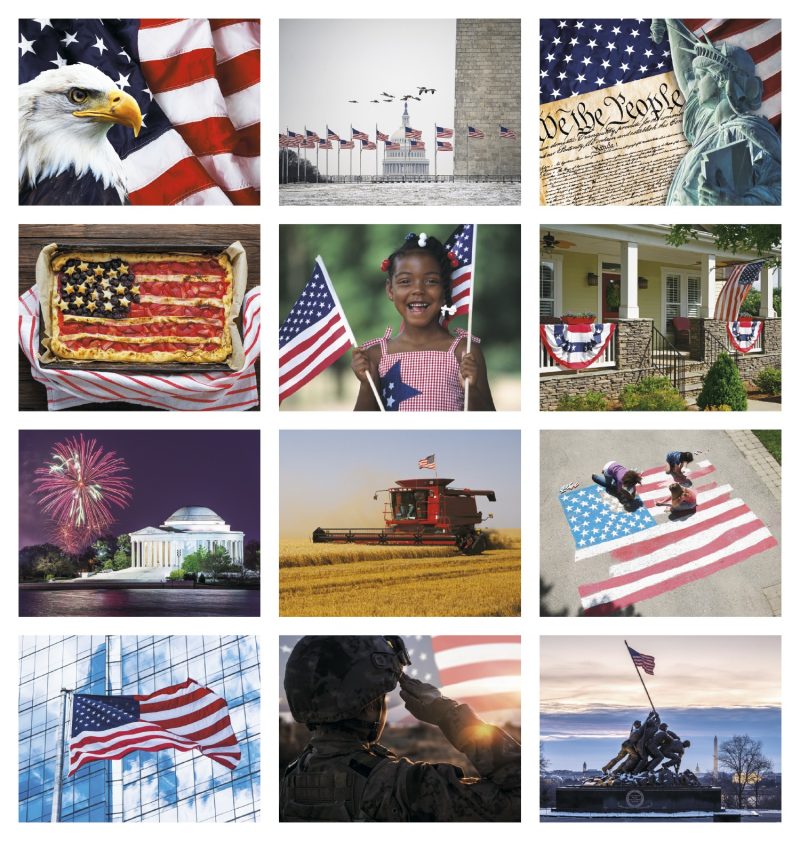 Custom Good Value™ Celebrate America - Spiral Calendar - 4