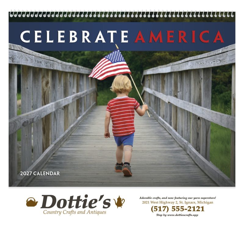 Custom Good Value™ Celebrate America - Spiral Calendar - 5
