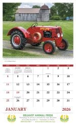 Custom Good Value™ Classic Tractor - Spiral Calendar - 3