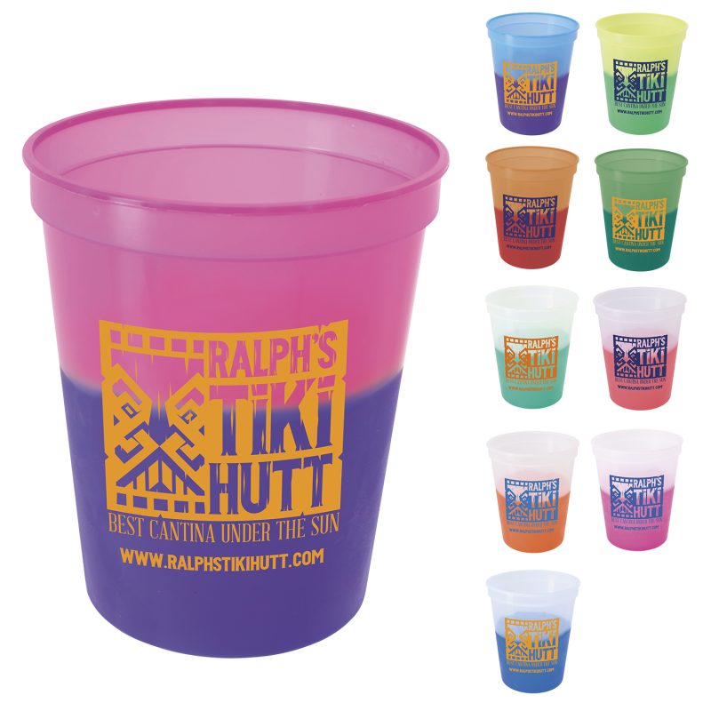 Custom Good Value™ Color-Changing Stadium Cup - 16 oz.