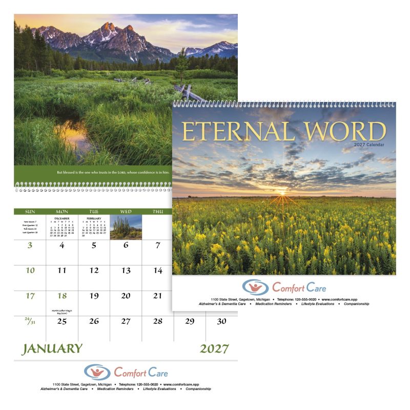 Custom Good Value™ Eternal Word w Pre-Planning Sheet - Spiral Calendar