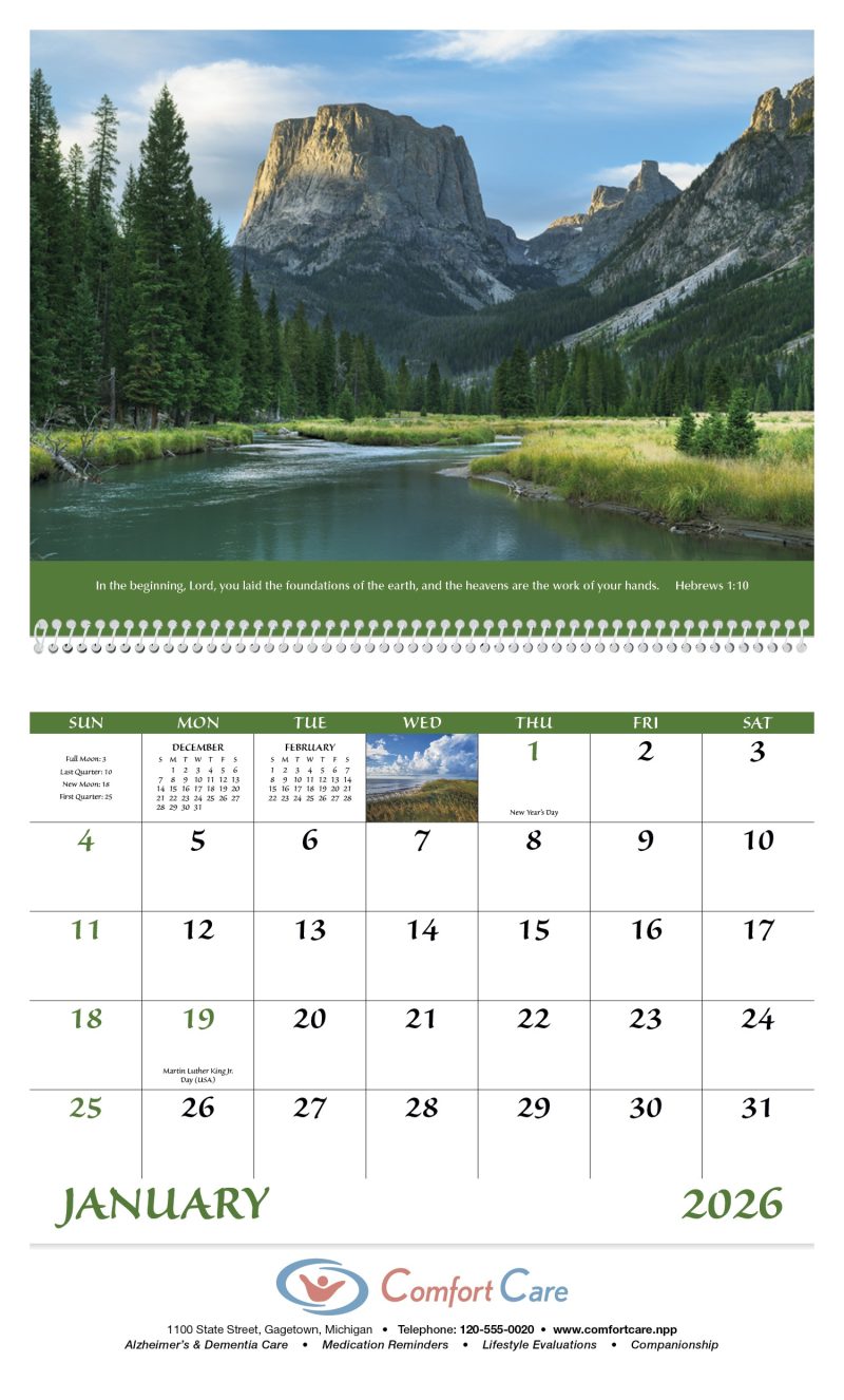 Custom Good Value™ Eternal Word without Funeral Planner - Spiral Calendar - 3