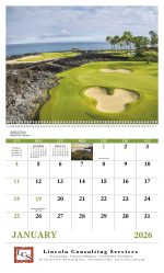 Custom Good Value™ Fairways & Greens - Spiral Calendar - 3