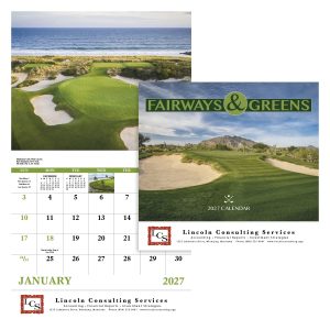 Custom Good Value™ Fairways & Greens - Stapled Calendar