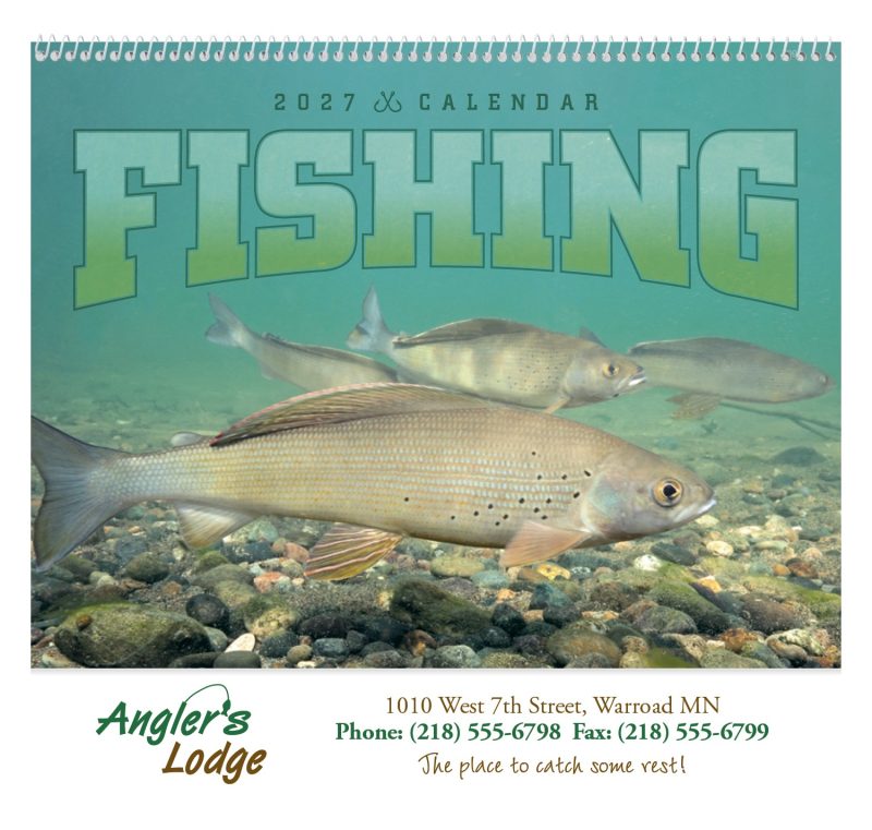 Custom Good Value™ Fishing - Spiral Calendar - 5