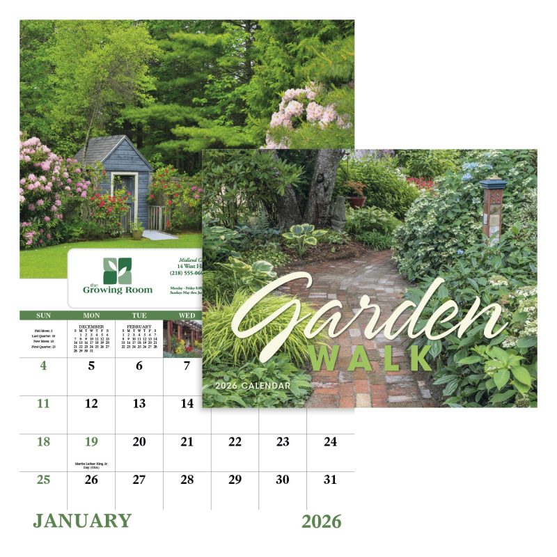 Custom Good Value™ Garden Walk - Window Calendar - 1