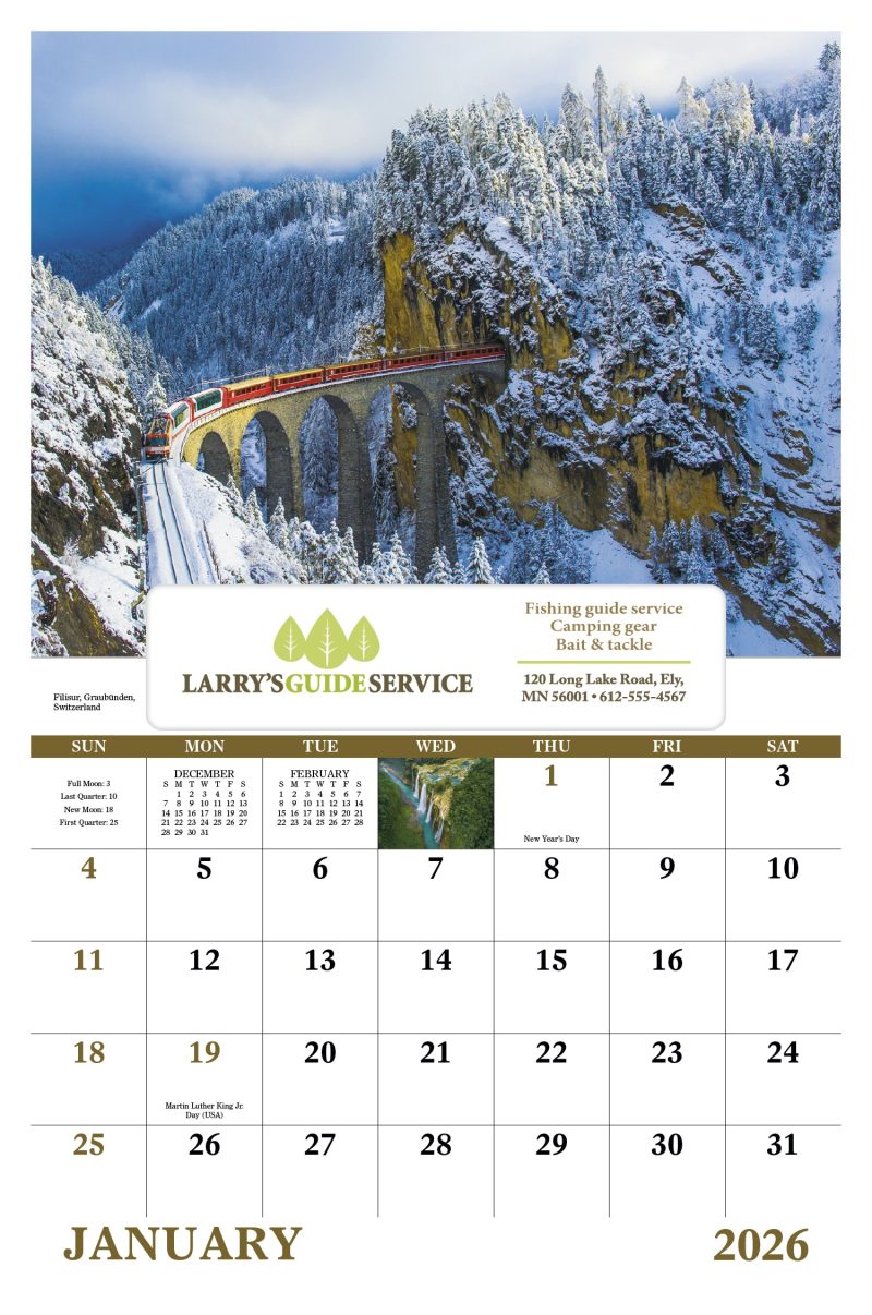 Custom Good Value™ Glorious Getaways - Window Calendar - 3