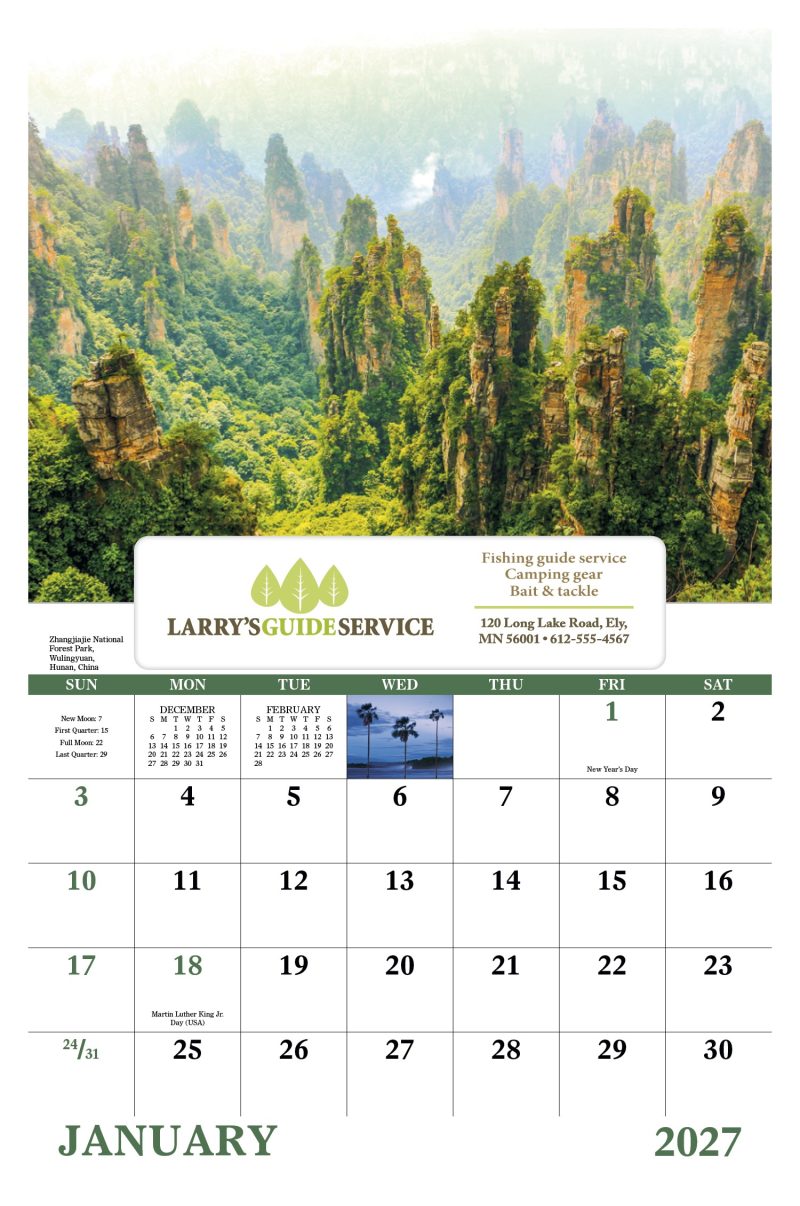 Custom Good Value™ Glorious Getaways - Window Calendar - 6