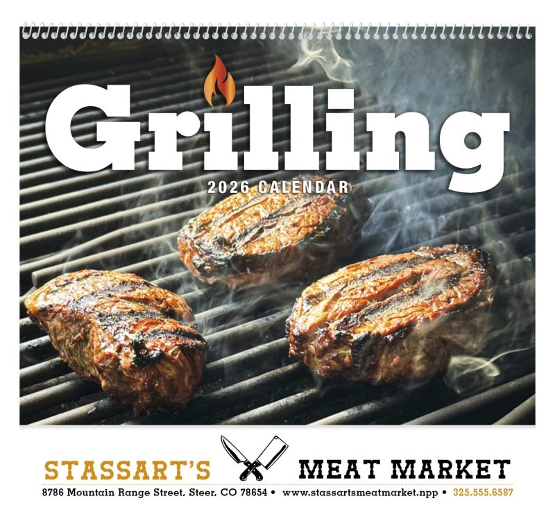 Custom Good Value™ Grilling - Spiral Calendar - 2