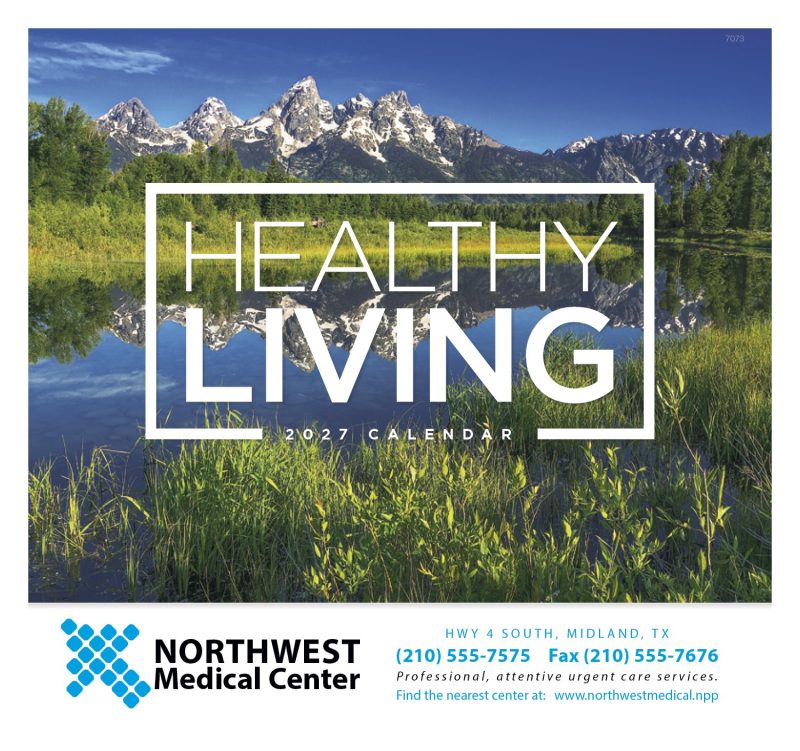 Custom Good Value™ Healthy Living - Stapled Calendar - 5