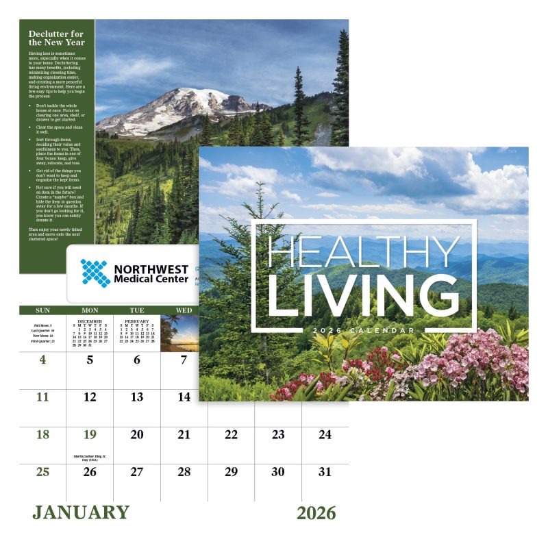 Custom Good Value™ Healthy Living - Window Calendar - 1