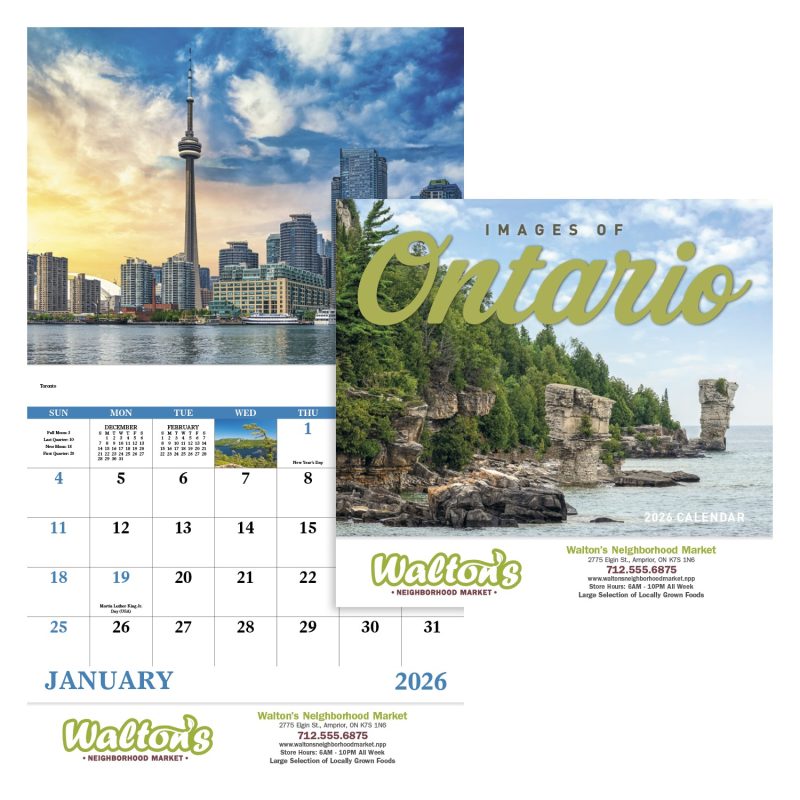Custom Good Value™ Images of Ontario - Stapled Calendar - 1