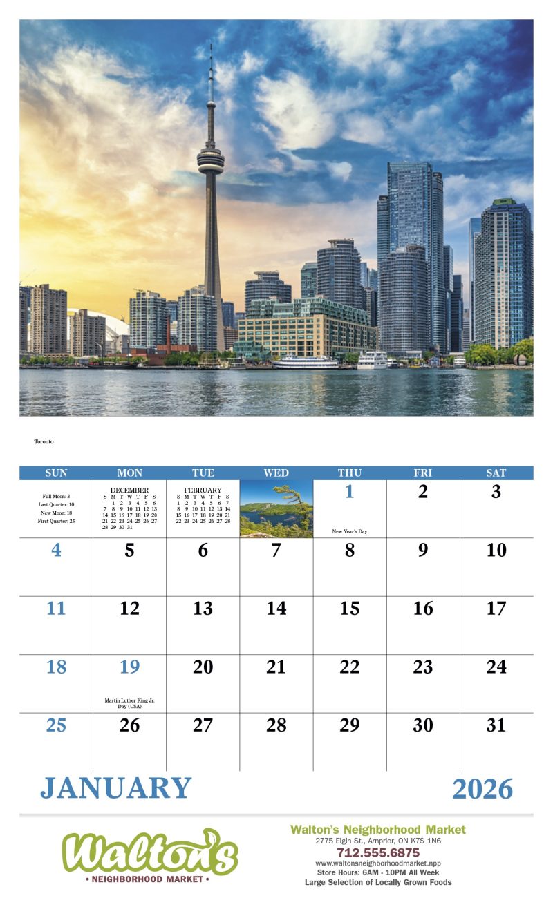 Custom Good Value™ Images of Ontario - Stapled Calendar - 3