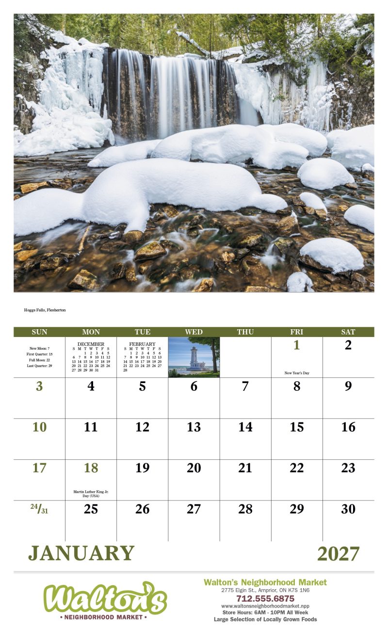 Custom Good Value™ Images of Ontario - Stapled Calendar - 6