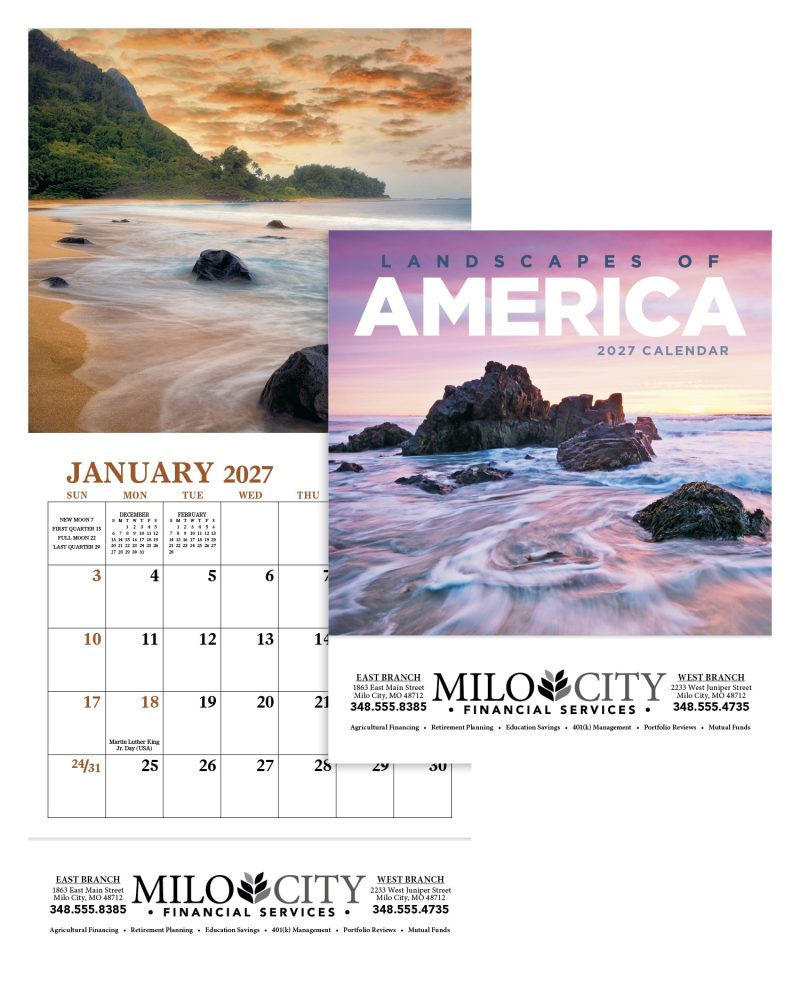 Custom Good Value™ Landscapes of America - Mini Calendar