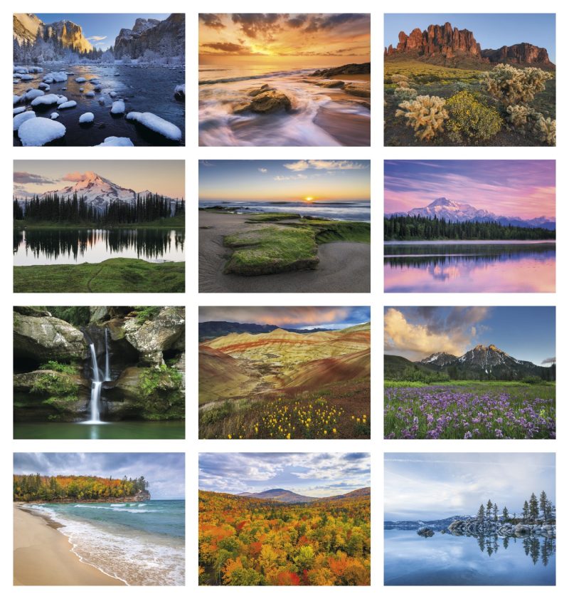 Custom Good Value™ Landscapes of America - Spiral Calendar - 4