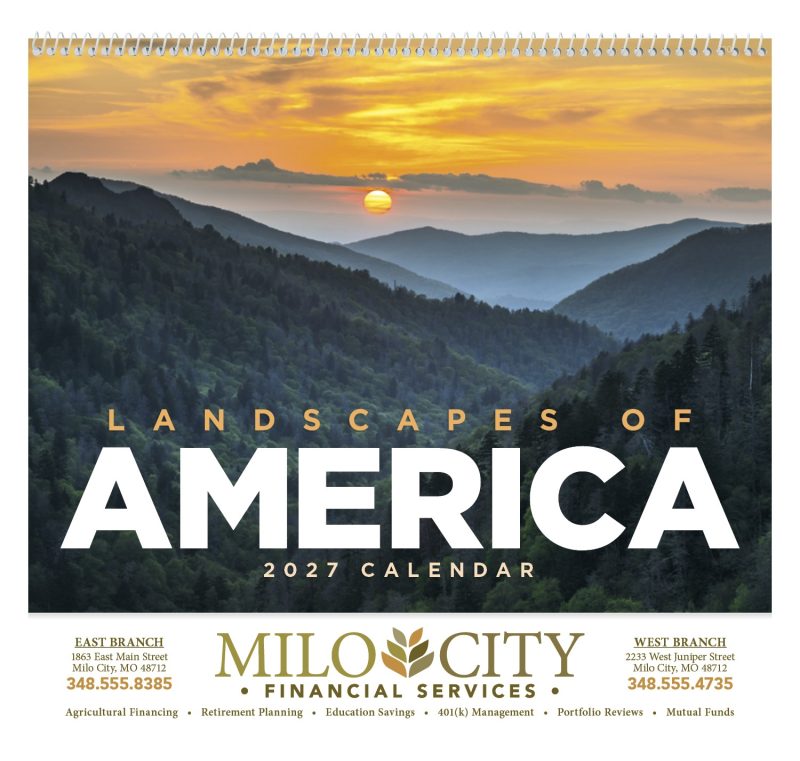 Custom Good Value™ Landscapes of America - Spiral Calendar - 5