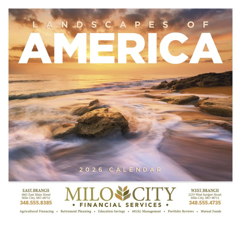Custom Good Value™ Landscapes of America - Stapled Calendar - 2