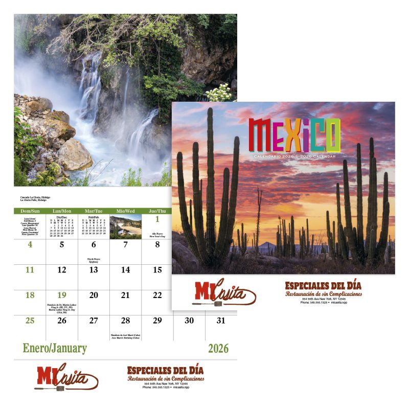Custom Good Value™ Mexico - Stapled Calendar - 1
