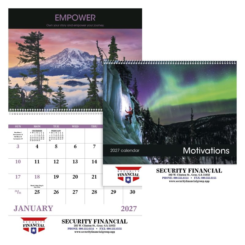 Custom Good Value™ Motivations - Spiral Calendar