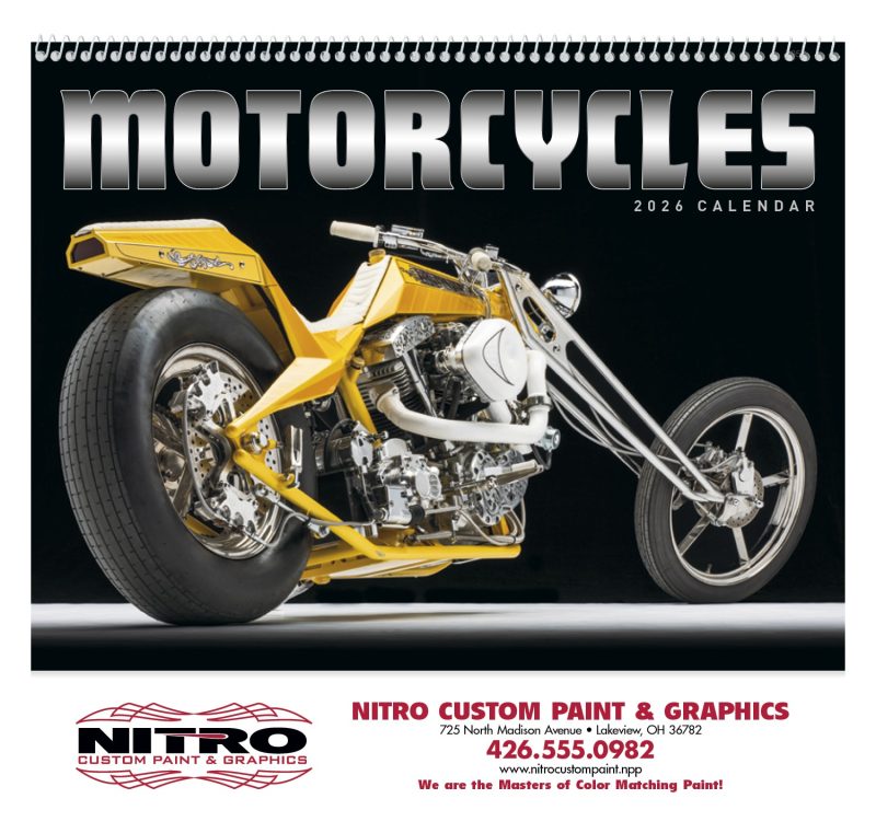 Custom Good Value™ Motorcycles - Spiral Calendar - 2