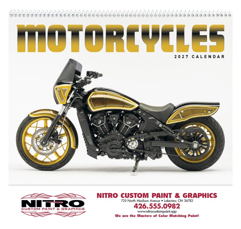 Custom Good Value™ Motorcycles - Spiral Calendar - 5