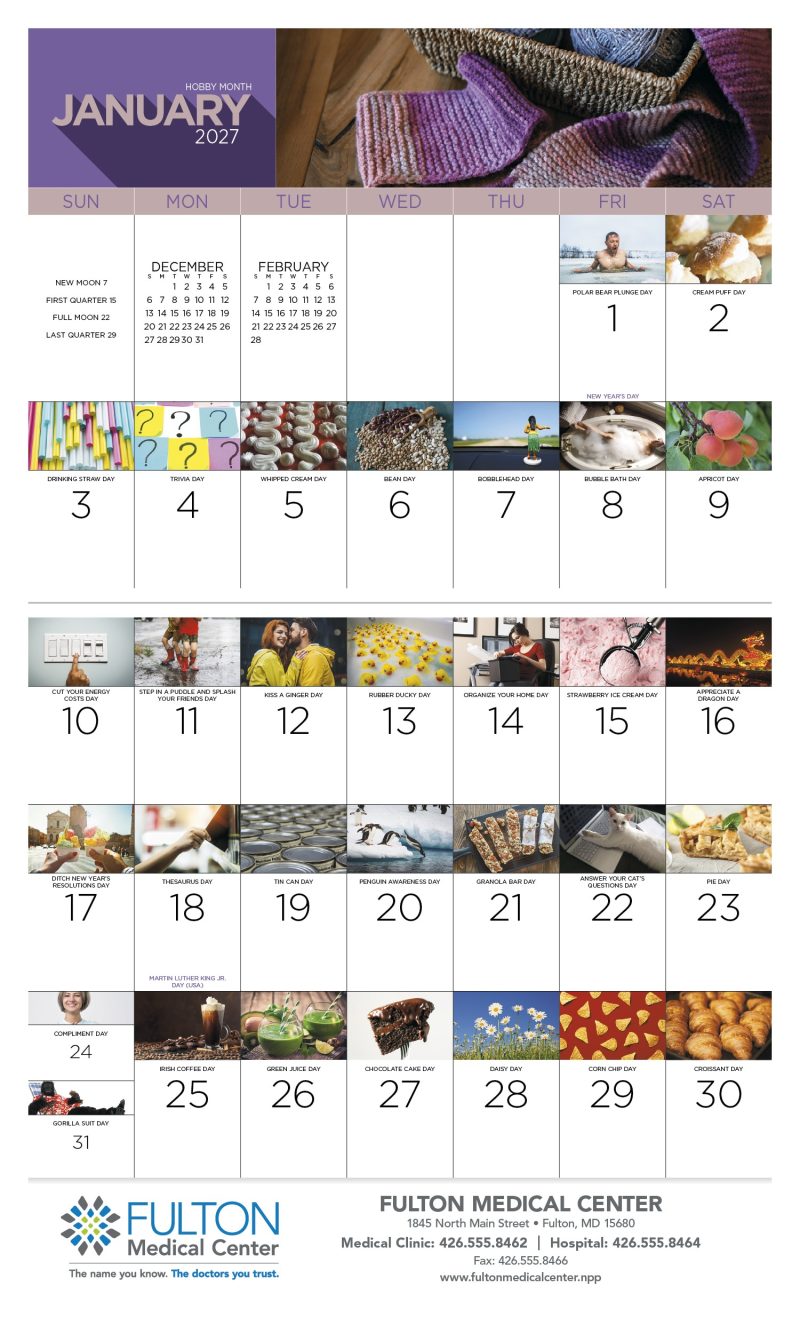 Custom Good Value™ National Day - Stapled Calendar - 6