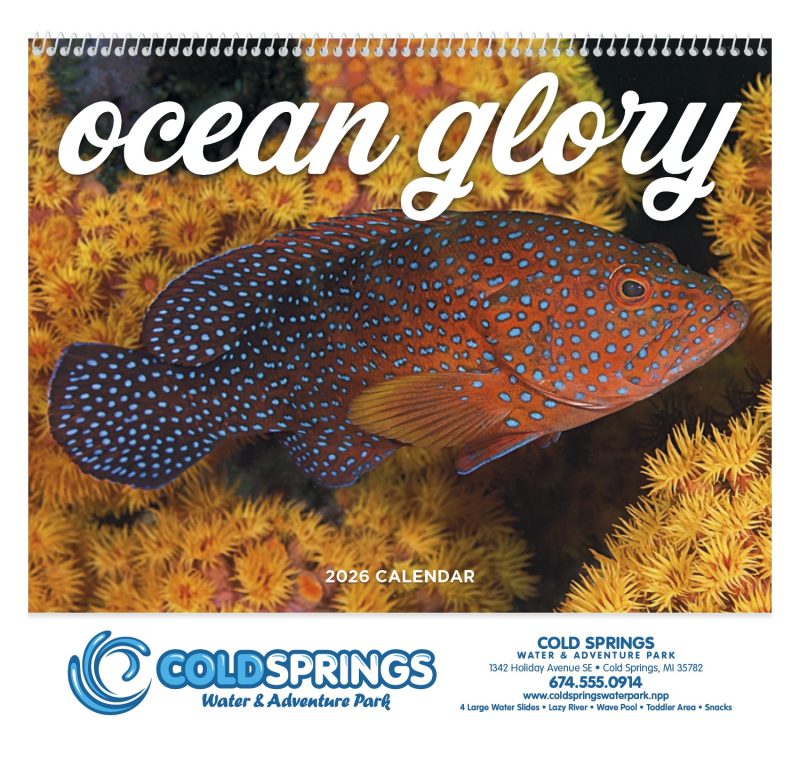 Custom Good Value™ Ocean Glory - Spiral Calendar - 2