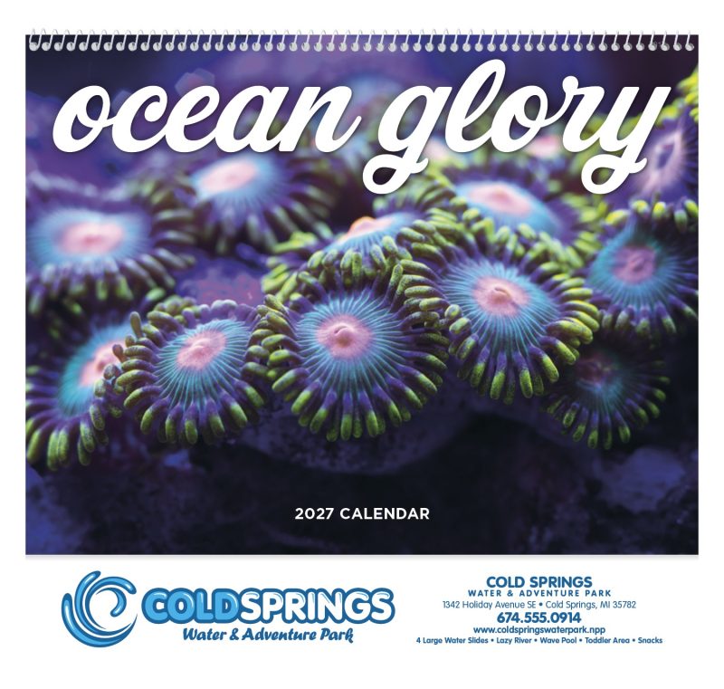 Custom Good Value™ Ocean Glory - Spiral Calendar - 5