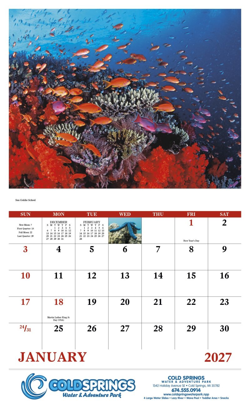 Custom Good Value™ Ocean Glory - Stapled Calendar - 6