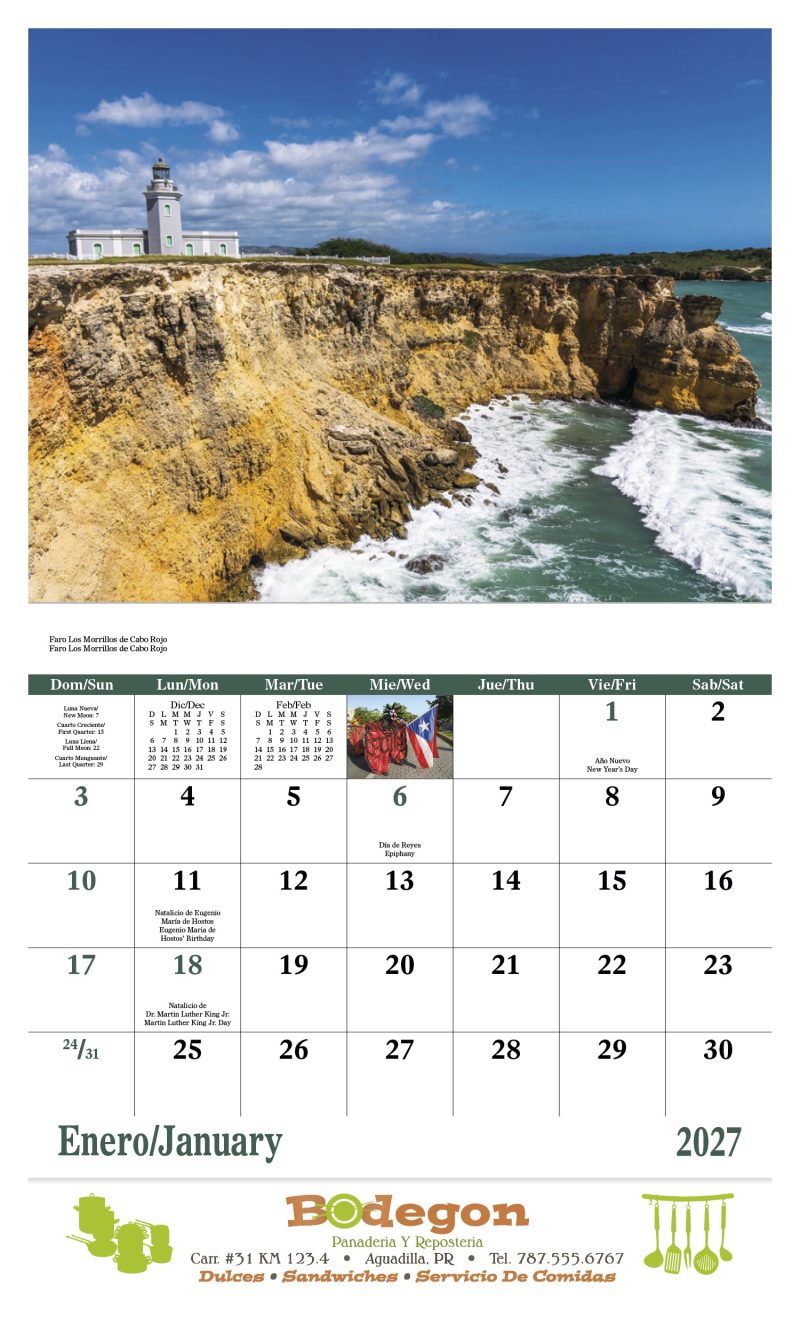 Custom Good Value™ Puerto Rico - Stapled Calendar - 6
