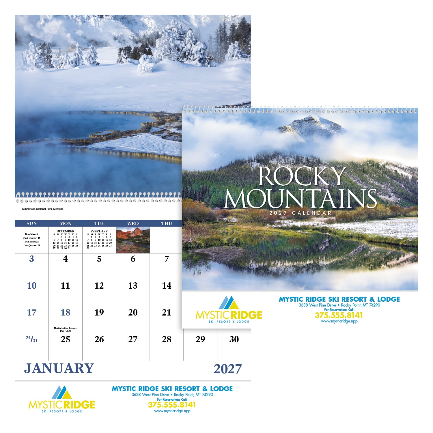 Custom Good Value™ Rocky Mountains - Spiral Calendar
