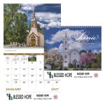 Custom Good Value™ Scenic Churches - Spiral Calendar