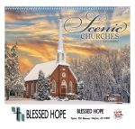 Custom Good Value™ Scenic Churches - Spiral Calendar - 2