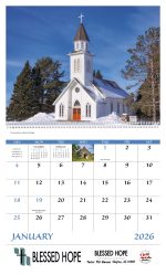 Custom Good Value™ Scenic Churches - Spiral Calendar - 3
