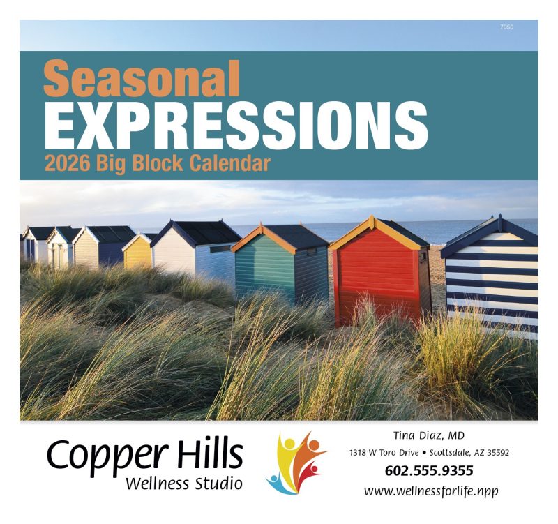 Custom Good Value™ Seasonal Expressions Big Block - Stapled Calendar - 2