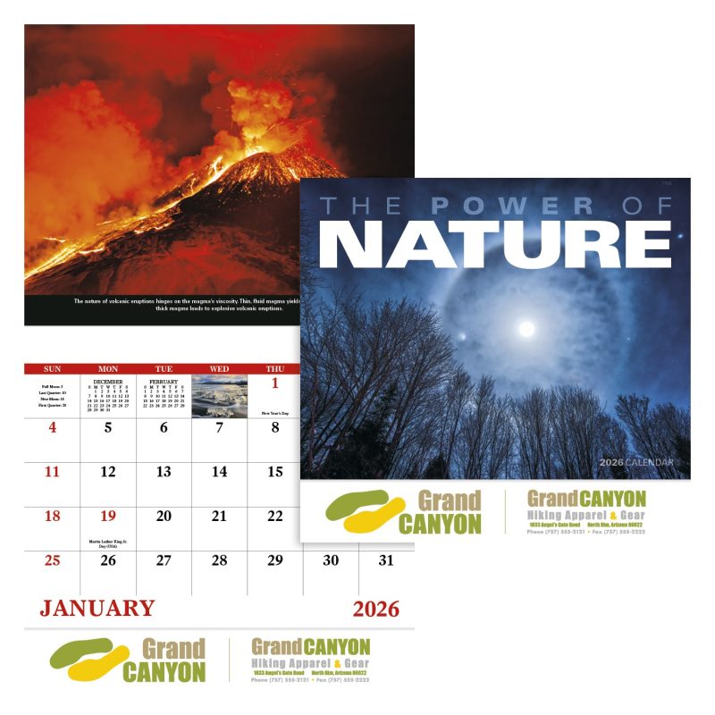 Custom Good Value™ The Power of Nature - Stapled Calendar - 1
