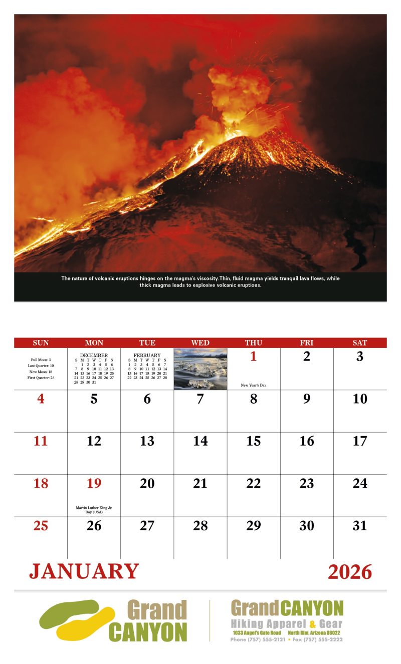 Custom Good Value™ The Power of Nature - Stapled Calendar - 3