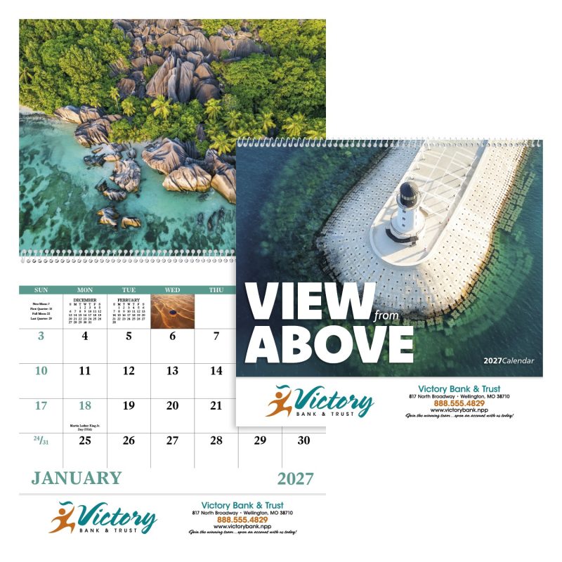 Custom Good Value™ View from Above - Spiral Calendar