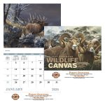 Custom Good Value™ Wildlife Canvas - Stapled Calendar - 1