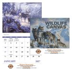 Custom Good Value™ Wildlife Canvas - Stapled Calendar