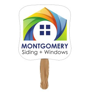 Custom Hand Held Paper Fan - Rectangle
