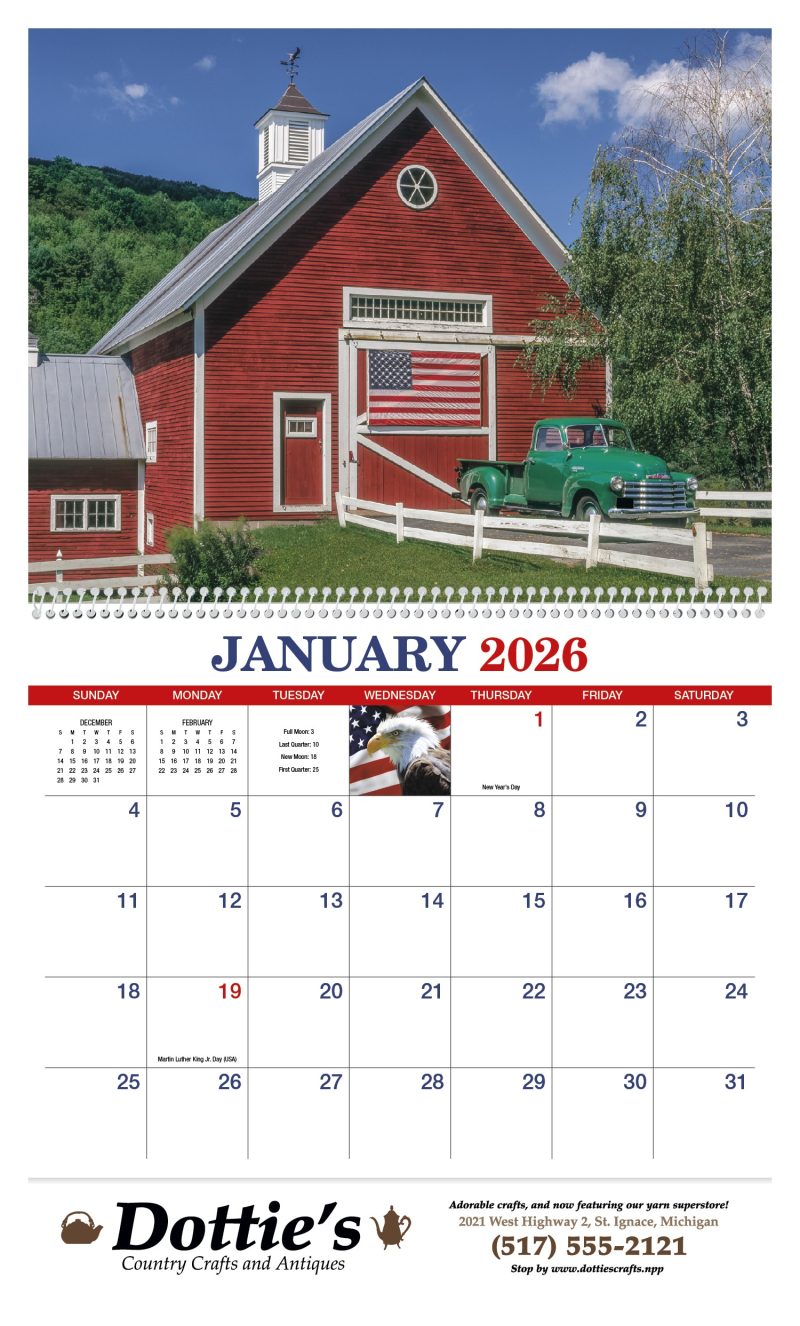 Custom HotLine® Products America Appointment Calendar - Spiral - 3