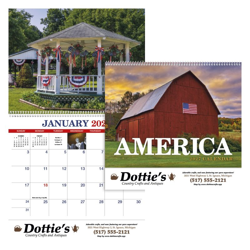 Custom HotLine® Products America Appointment Calendar - Spiral