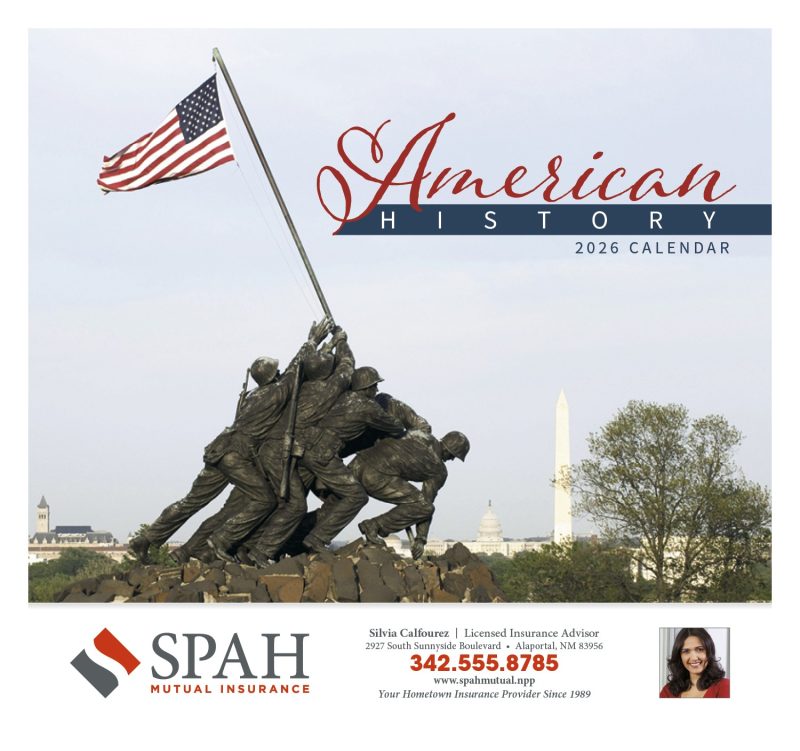 Custom HotLine® Products American History Appointment Calendar - Stapled - 2