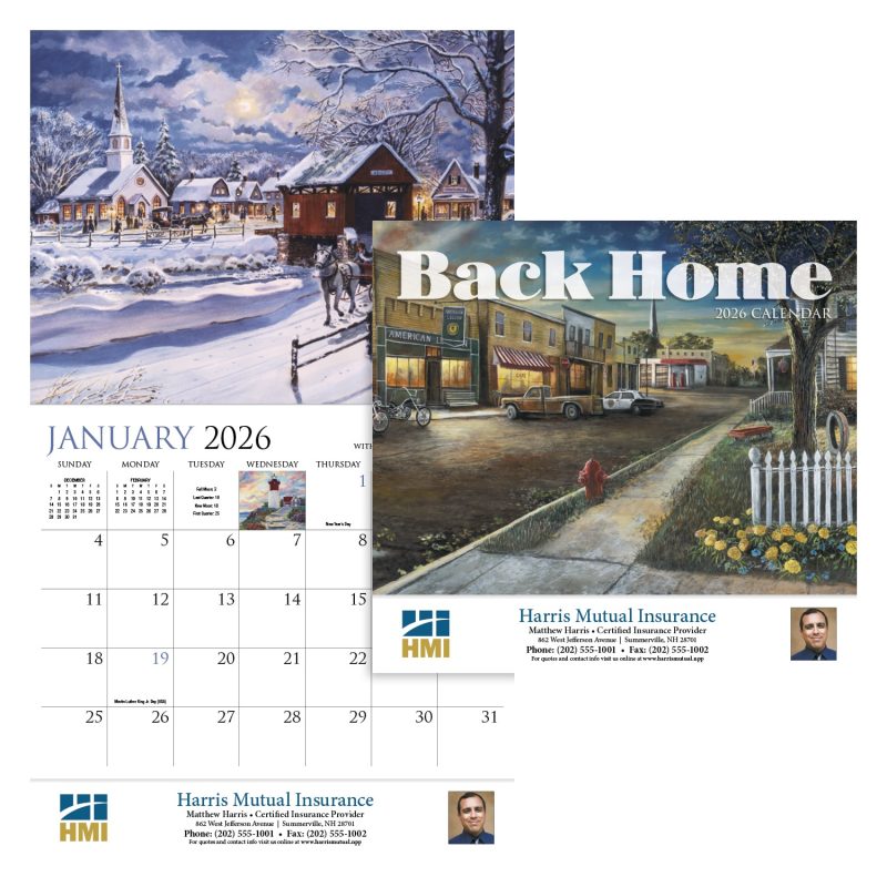 Custom HotLine® Products Back Home Appointment Calendar - Stapled - 1