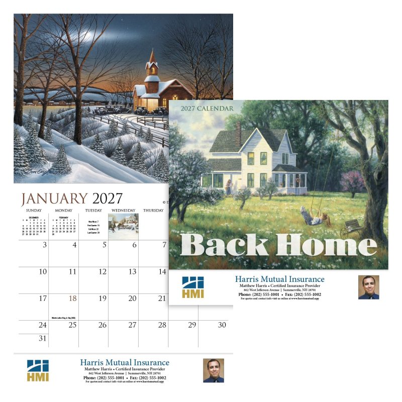 Custom HotLine® Products Back Home Appointment Calendar - Stapled