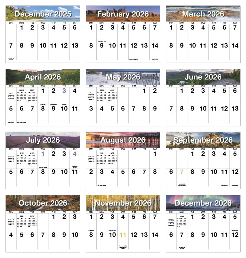 Custom HotLine® Products Big Numbers Appointment Calendar - Stapled - 4