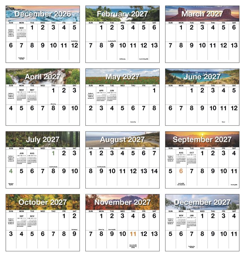 Custom HotLine® Products Big Numbers Appointment Calendar - Stapled - 7